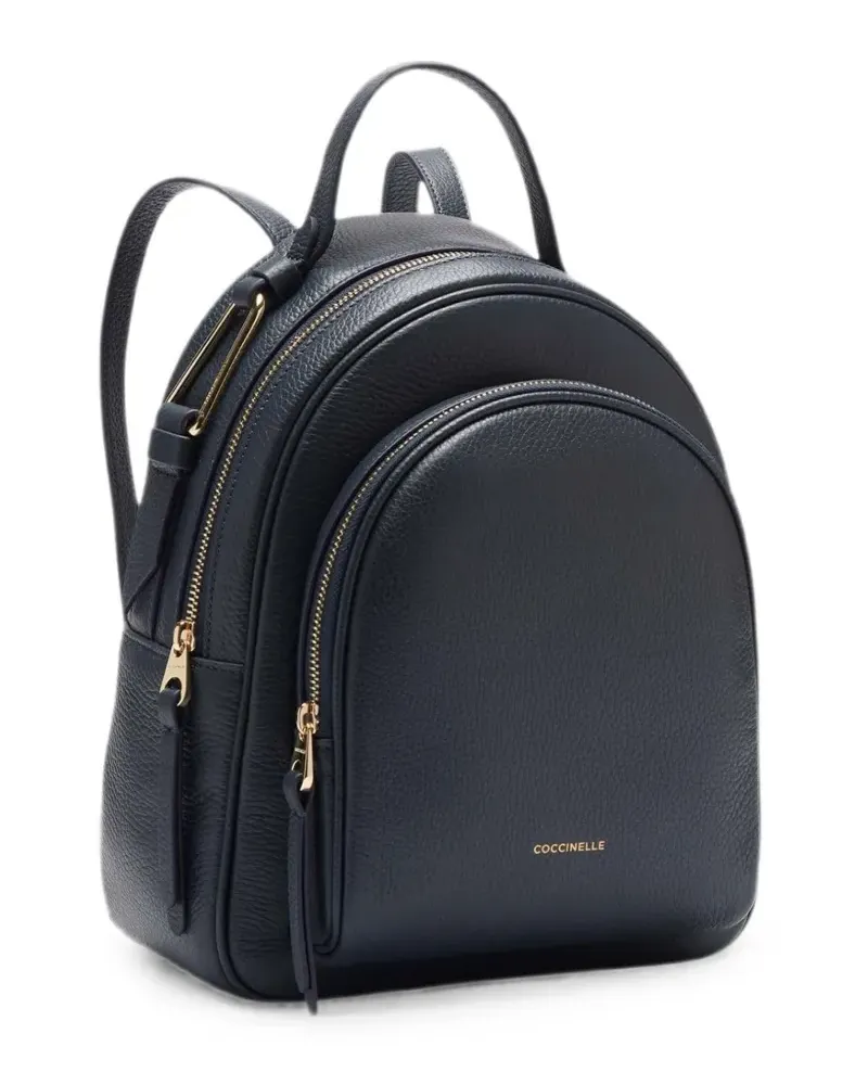 Coccinelle Malory grained-leather backpack - Blau Blau
