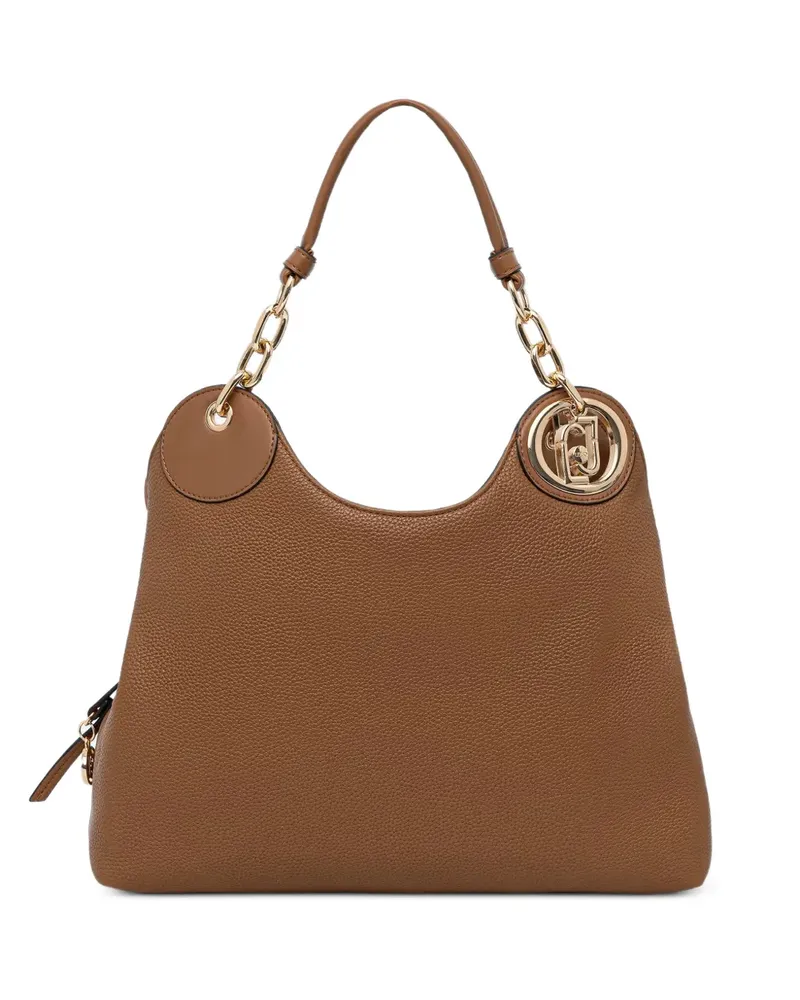 Liu Jo Handtasche mit Logo-Schild - Braun Braun