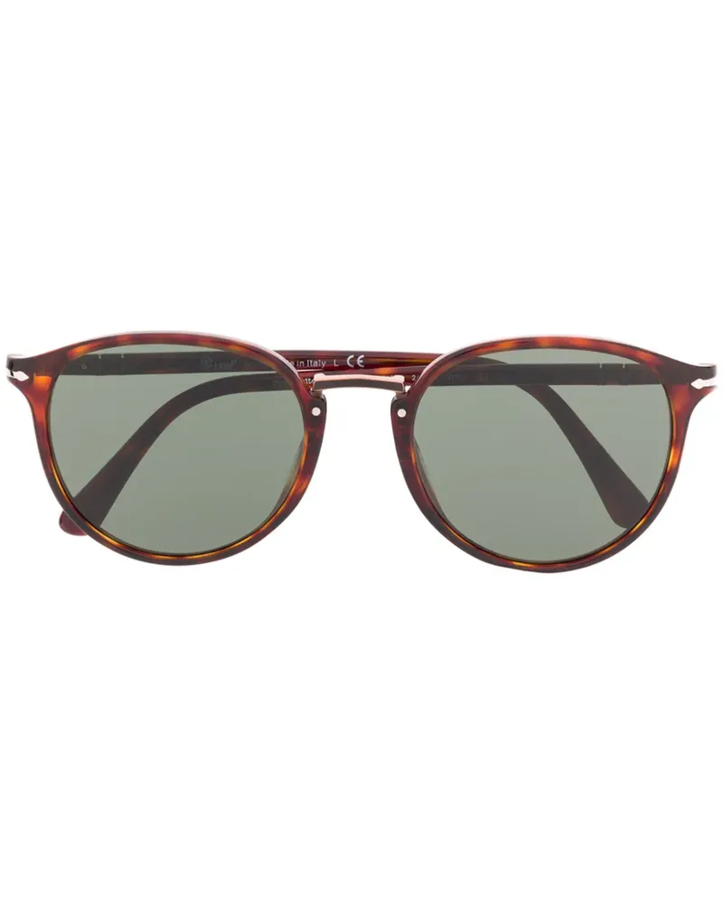 Persol Runde Sonnenbrille - Braun Braun