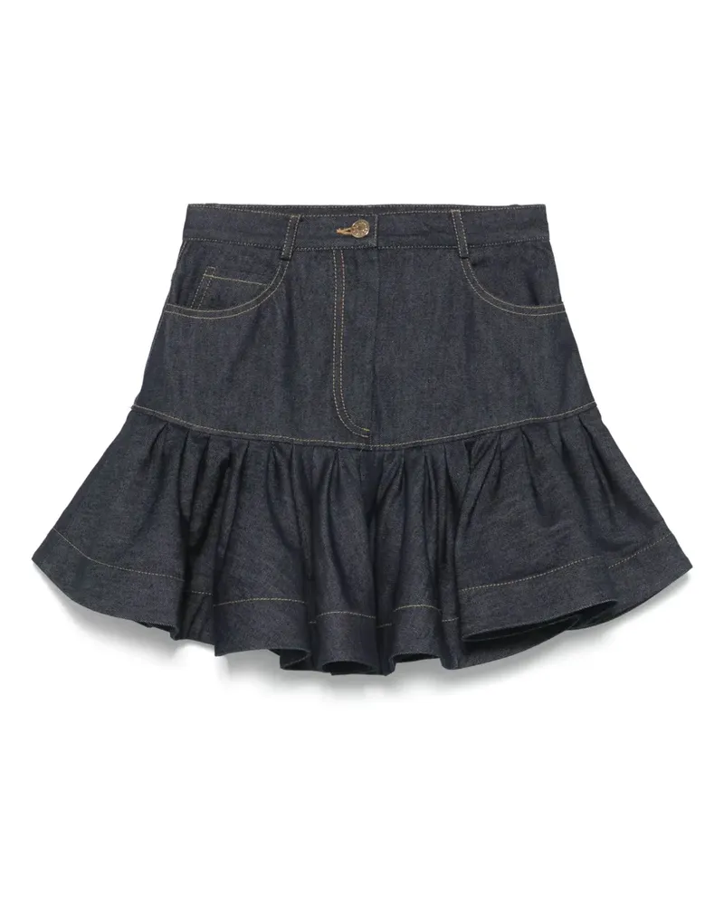 Sandro Ausgestellter Jeansrock - Blau Blau