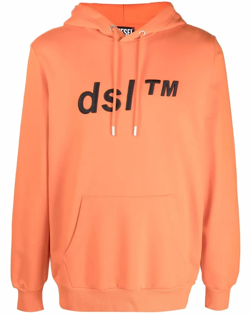 Diesel Hoodie mit Stickerei - Orange Orange