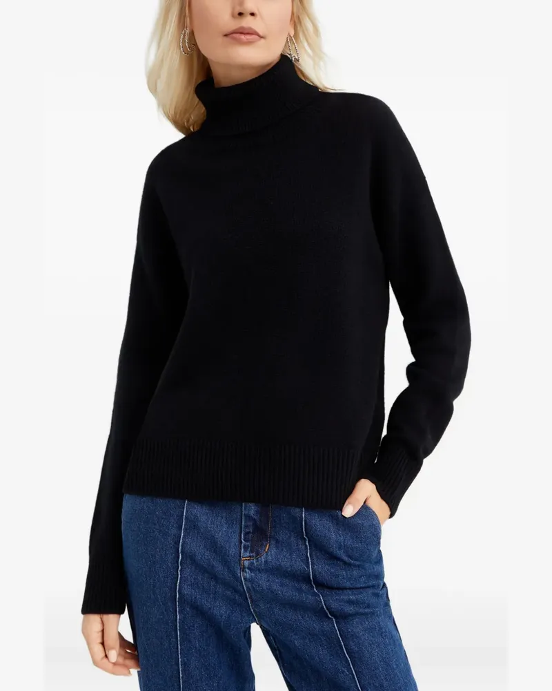 Fay logo-embroidered sweater - Schwarz Schwarz