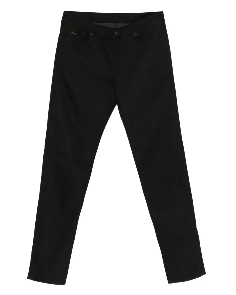 Emporio Armani Hose im Five-Pocket-Design - Schwarz Schwarz