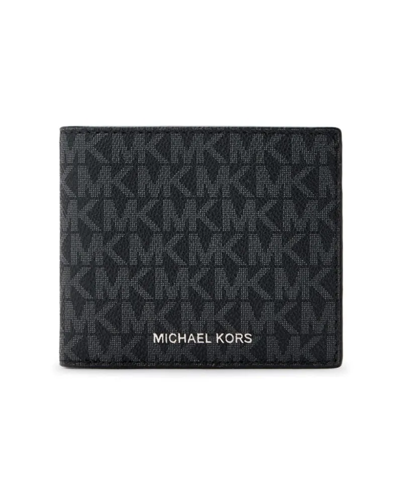 Michael Kors Portemonnaie mit Monogramm-Jacquard - Schwarz Schwarz