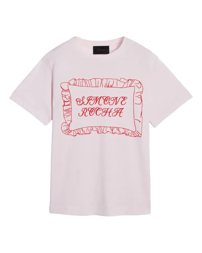 Simone Rocha Klassisches T-Shirt - Rosa Rosa