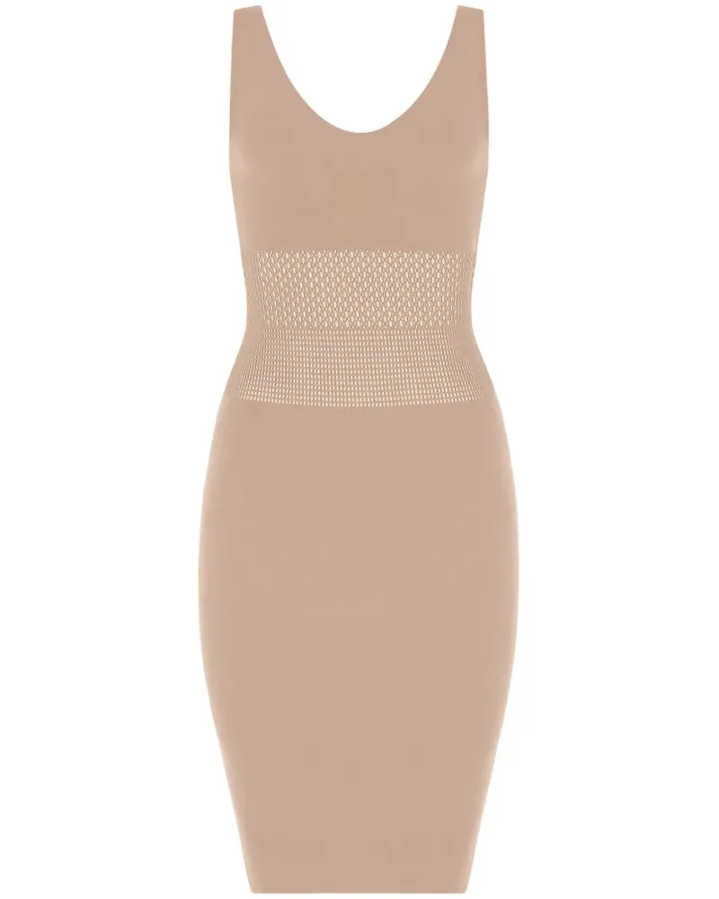 Wolford Mosaic Mesh-Kleid - Nude Nude