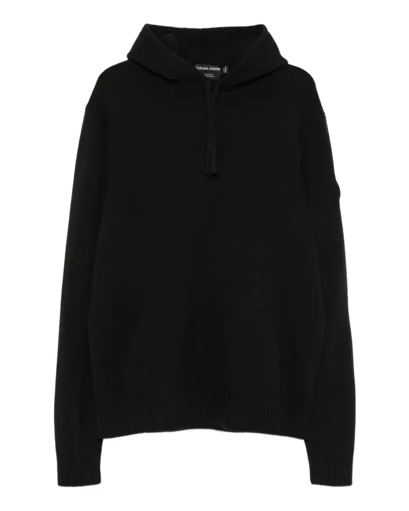 Canada Goose Hoodie mit Logo-Patch - Schwarz Schwarz
