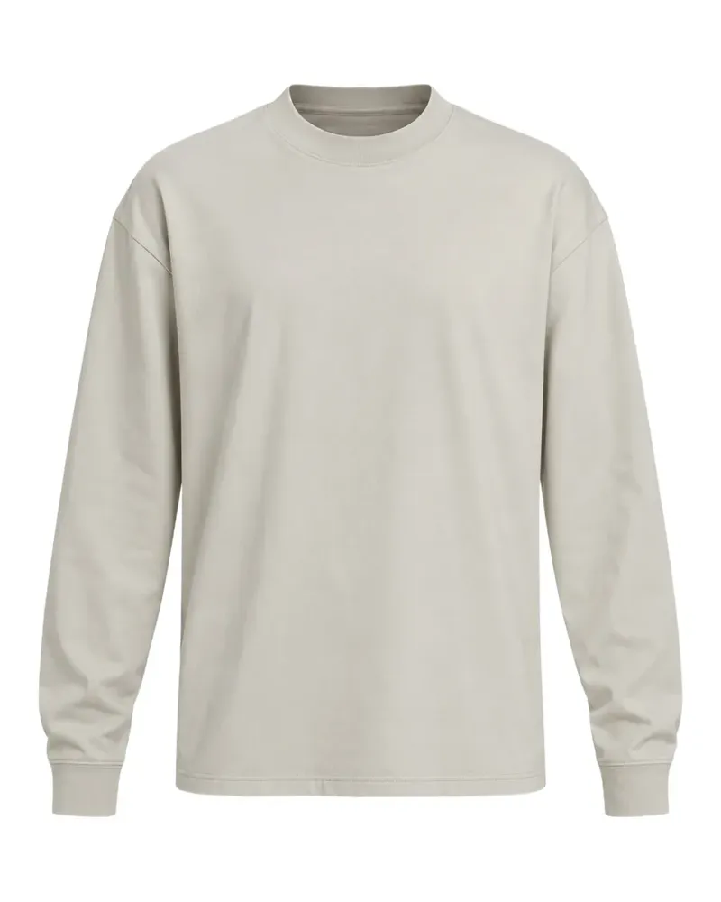 Handvaerk Langarmshirt aus Baumwolle - Nude Nude