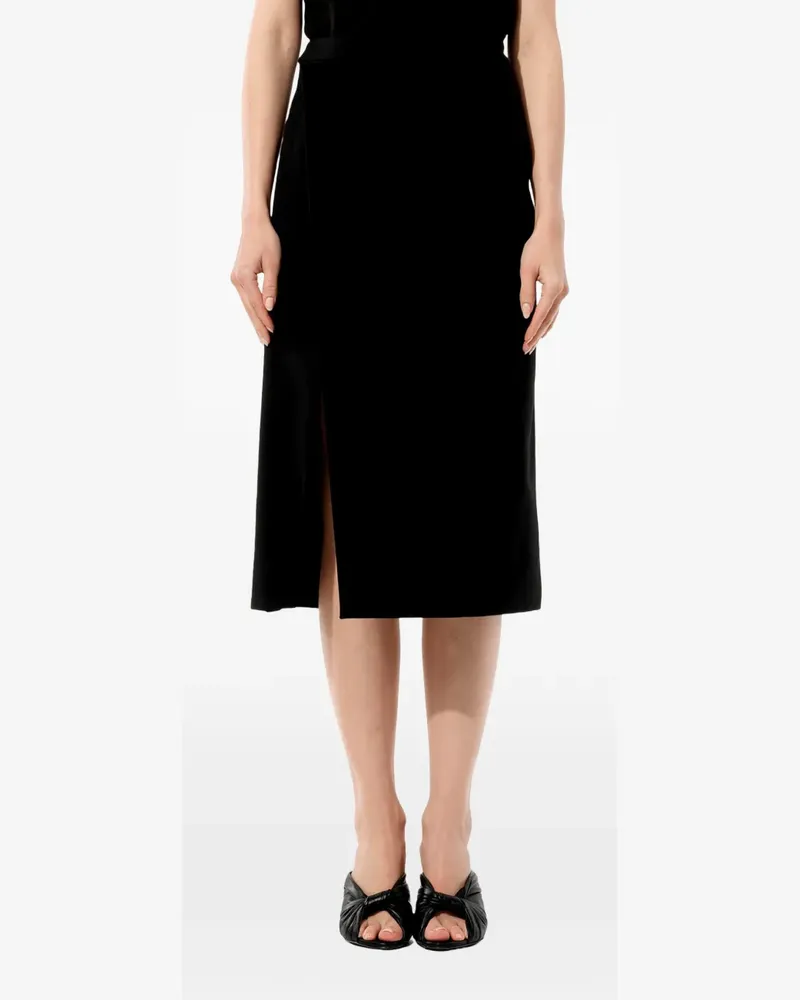 Balenciaga asymmetrical wrap skirt - Schwarz Schwarz