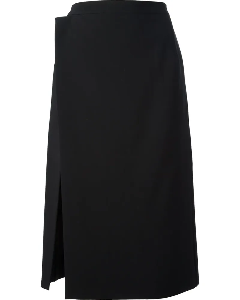 Balenciaga asymmetrical wrap skirt - Schwarz Schwarz