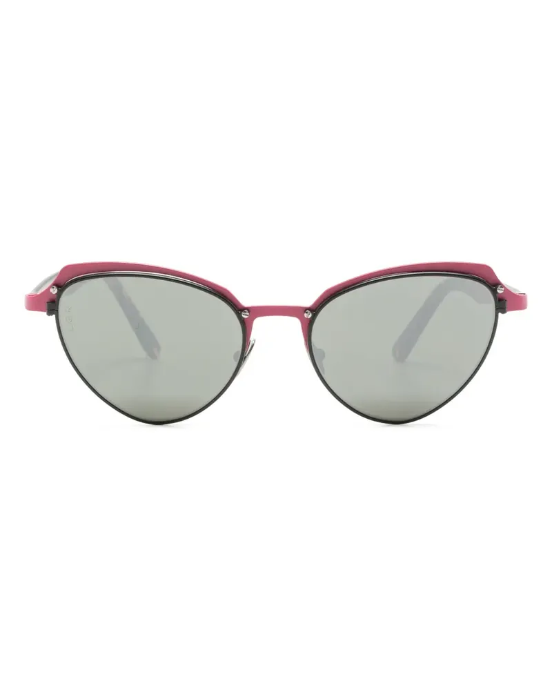 L.G.R. Sonnenbrille mit Cat-Eye-Gestell - Braun Braun