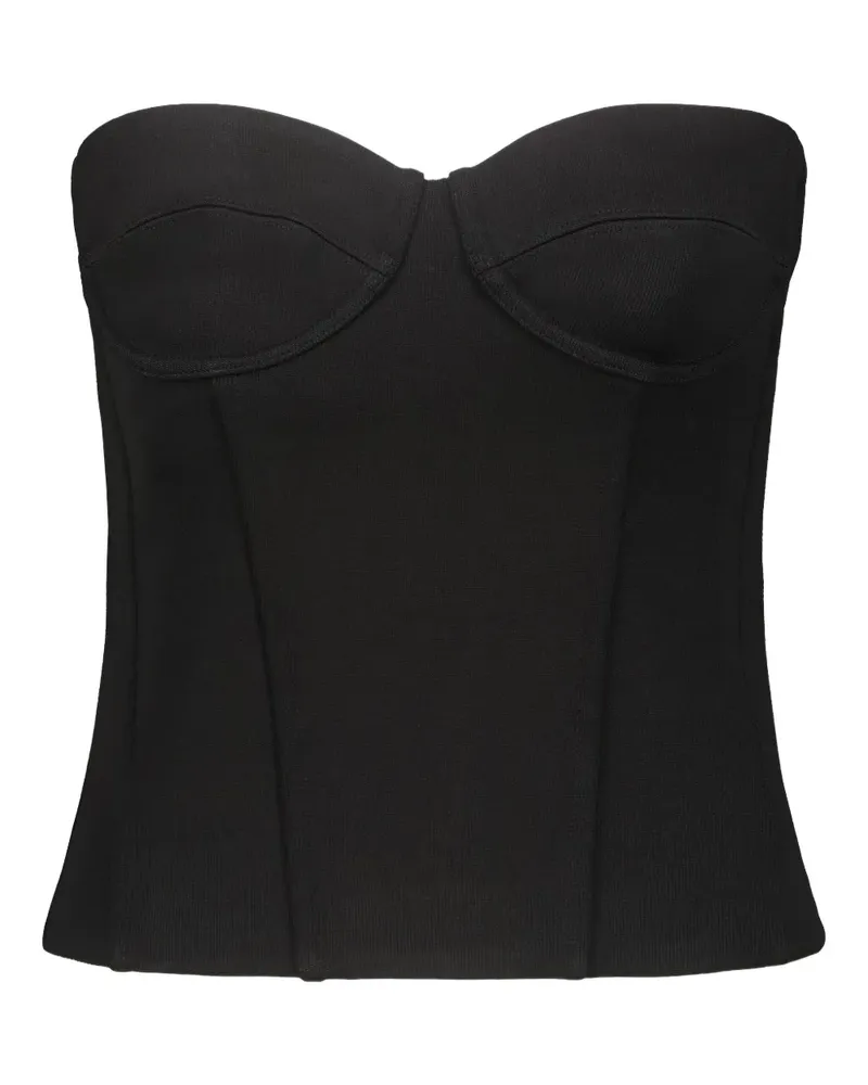 WARDROBE.NYC Corsage mit Reißverschluss - Schwarz Schwarz