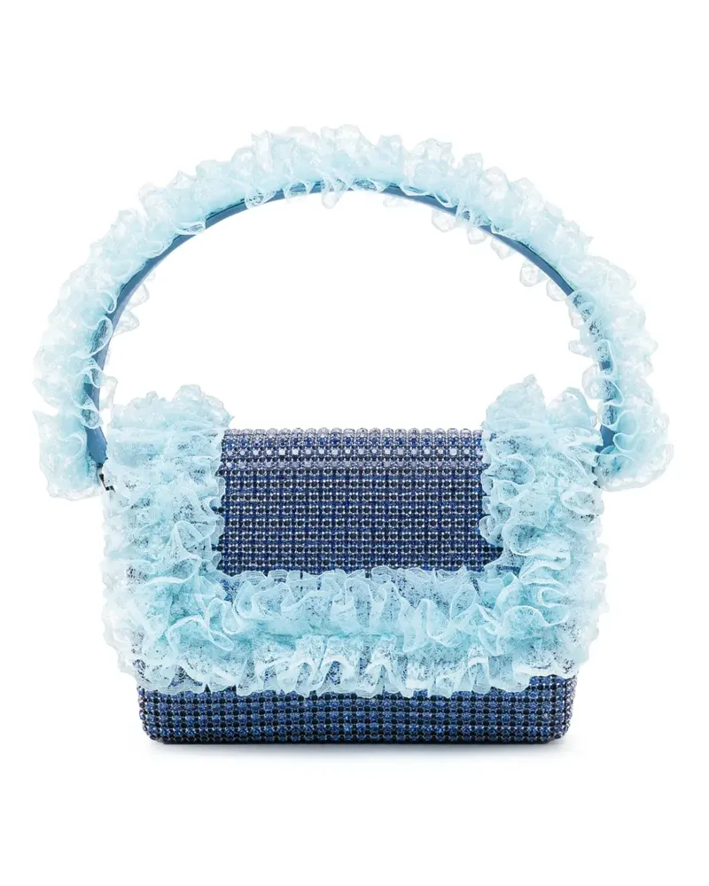 Self-Portrait Tasche mit Spitzendetail - Blau Blau