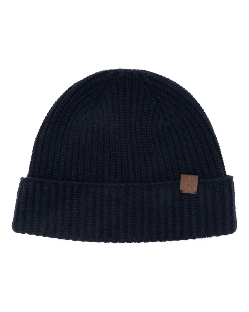 Eleventy ribbed-knit beanie - Blau Blau