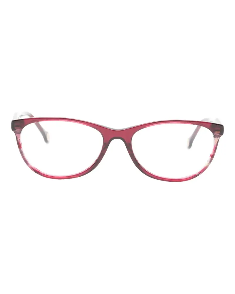 Carolina Herrera New York Brille mit ovalem Gestell - Rot Rot