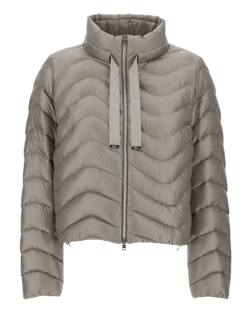 Herno Gesteppte Cropped-Jacke - Grau Grau