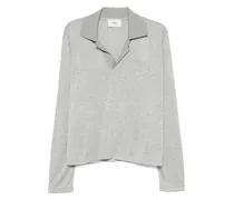 Langärmeliges Poloshirt - Grau