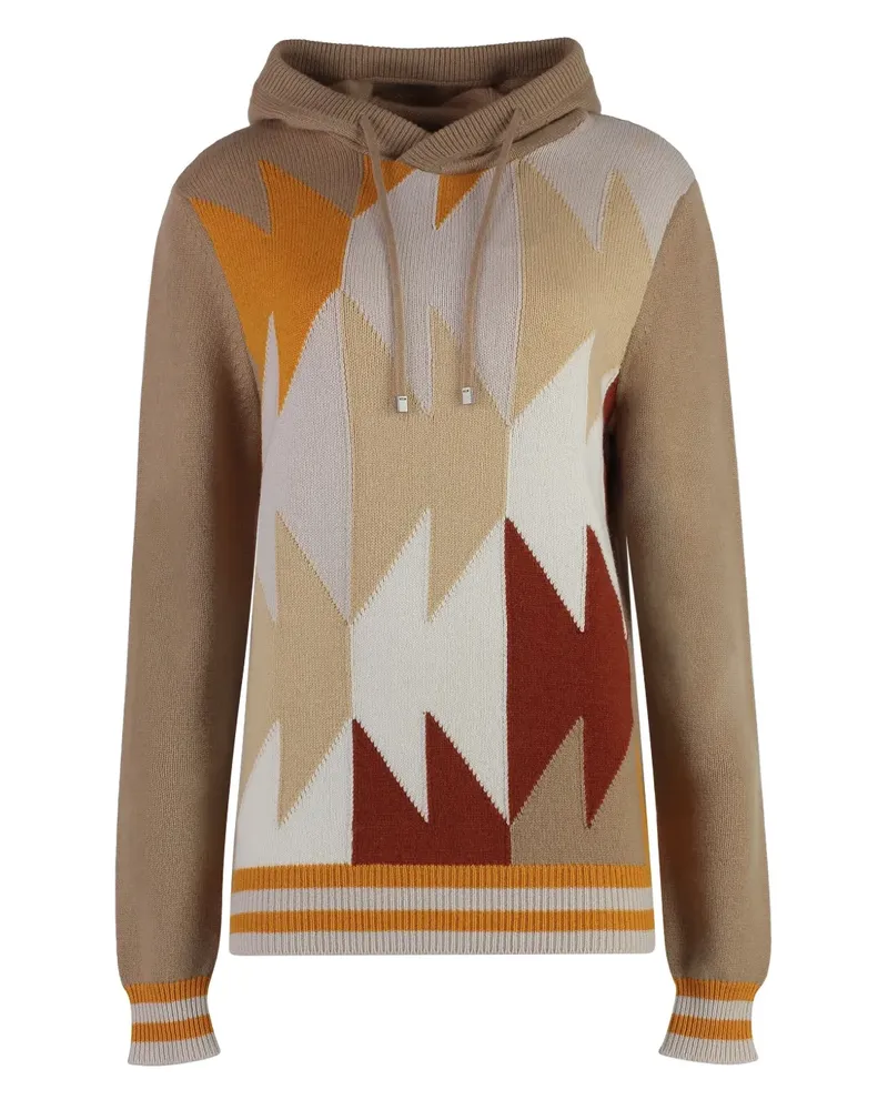 Malo Hoodie aus Kaschmir - Nude Nude