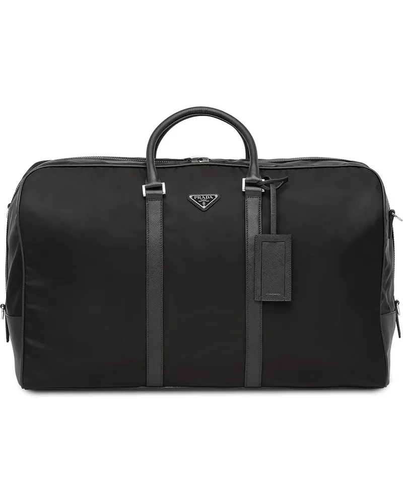 Prada Reisetasche aus Leder Schwarz