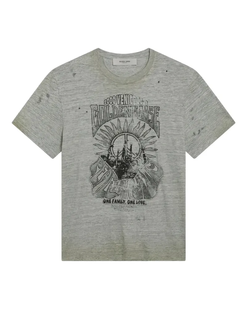 Golden Goose printed T-shirt - Grau Grau