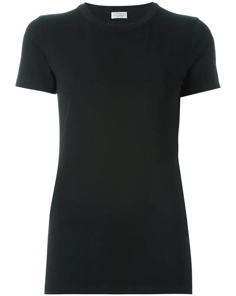 Brunello Cucinelli T-Shirt mit rundem Ausschnitt - Schwarz Schwarz