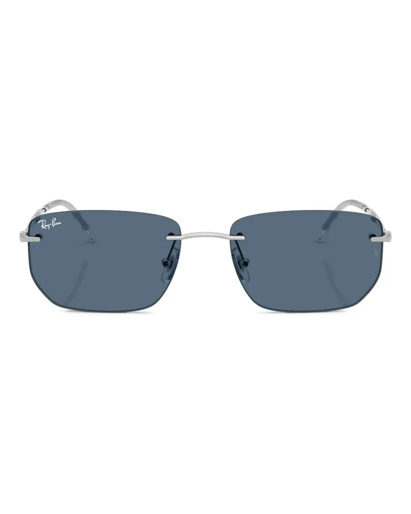Ray Ban Rahmenlose Brille mit eckigen Gläsern - Silber Silber