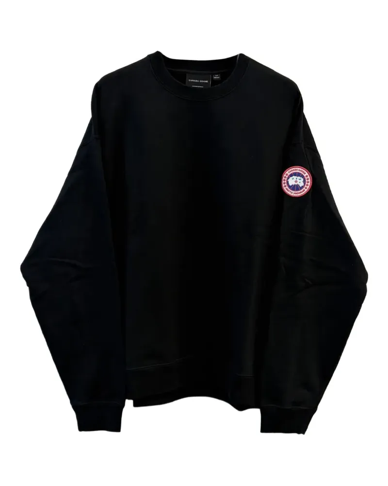 Canada Goose Sweatshirt mit Logo-Patch - Schwarz Schwarz
