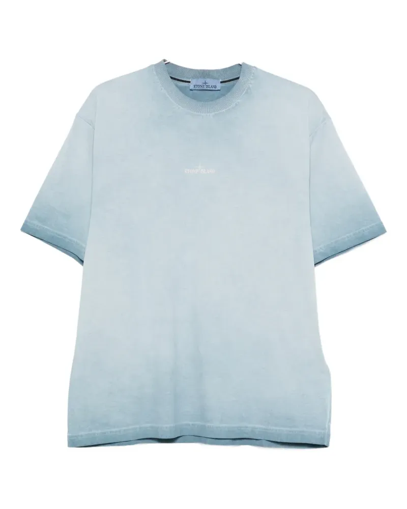 Stone Island logo T-shirt - Blau Blau