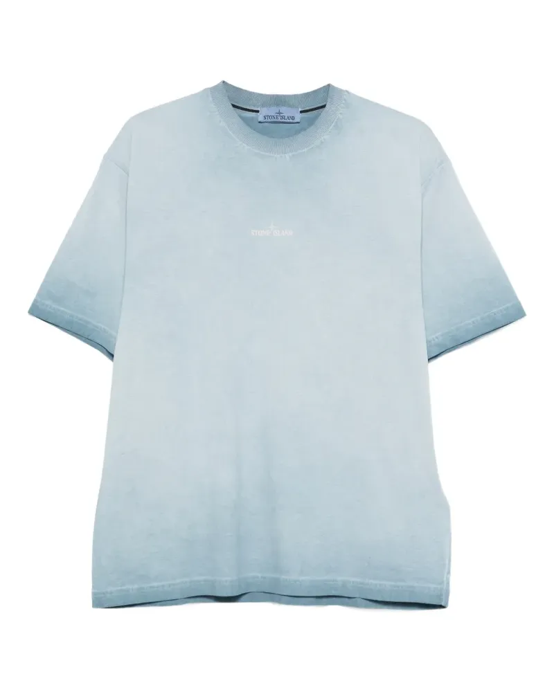 Stone Island logo T-shirt - Blau Blau