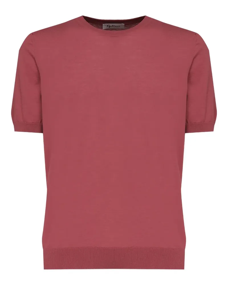 John Galliano short-sleeve cotton T-shirt - Rot Rot