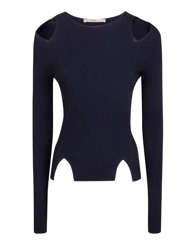 Nuur cut-out ribbed-knit sweater - Schwarz Schwarz