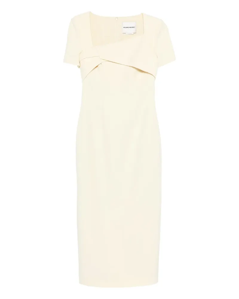 Roland Mouret square-neck twisted maxi dress - Gelb Gelb