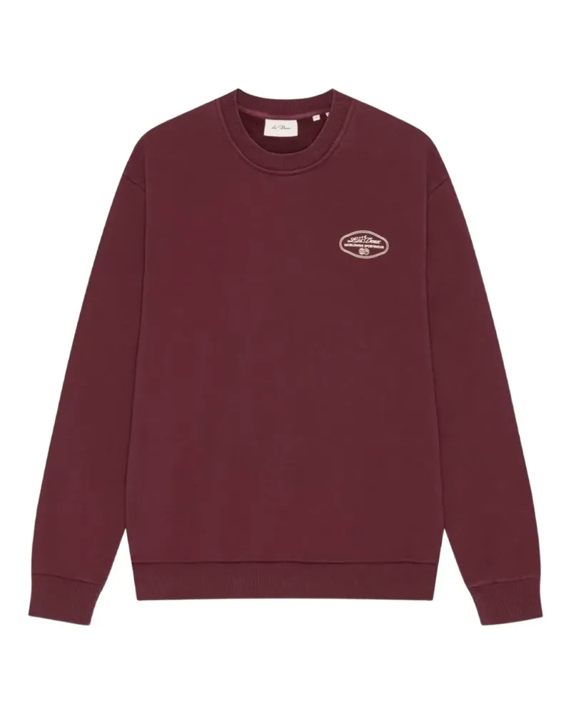 LES DEUX Sweatshirt mit Logo-Print - Rot Rot