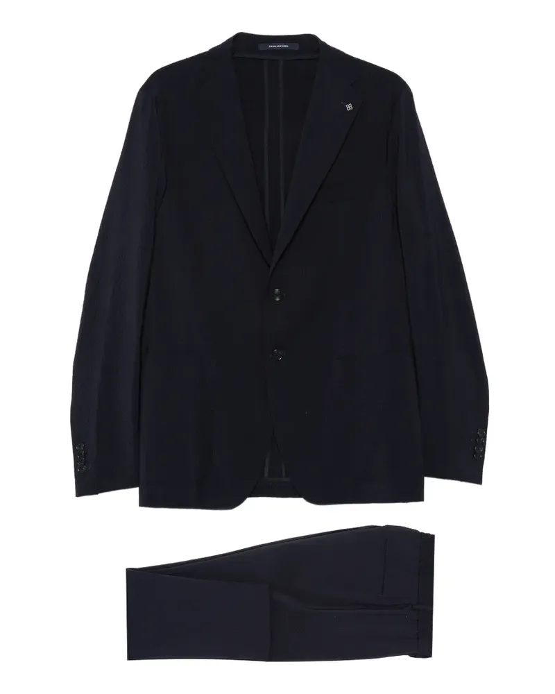 Tagliatore Strukturierter Anzug - Blau Blau