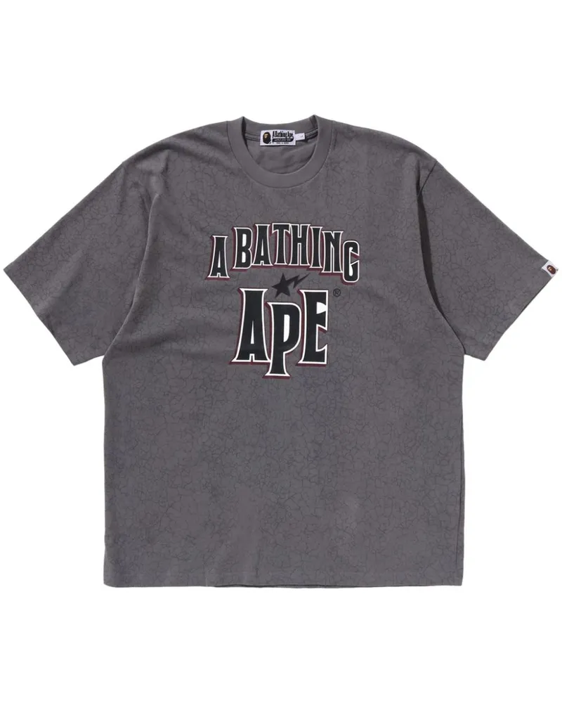 BAPE T-Shirt mit Logo-Print - Grau Grau