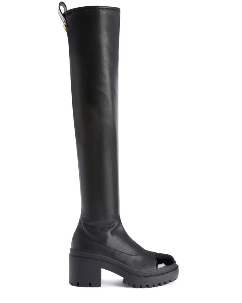 Giuseppe Zanotti Avela Overknee-Stiefel 70mm Schwarz