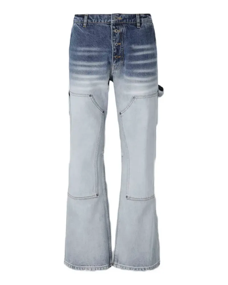 OFF-WHITE gradient-effect jeans - Blau Blau