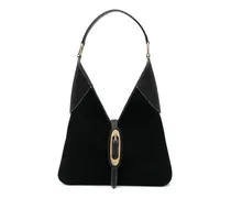 Mittelgroße Cornelia Hobo-Schultertasche - Schwarz