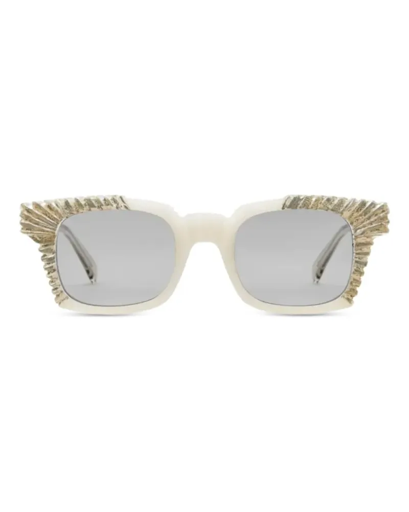 KUBORAUM Brille mit eckigem Gestell - Nude Nude