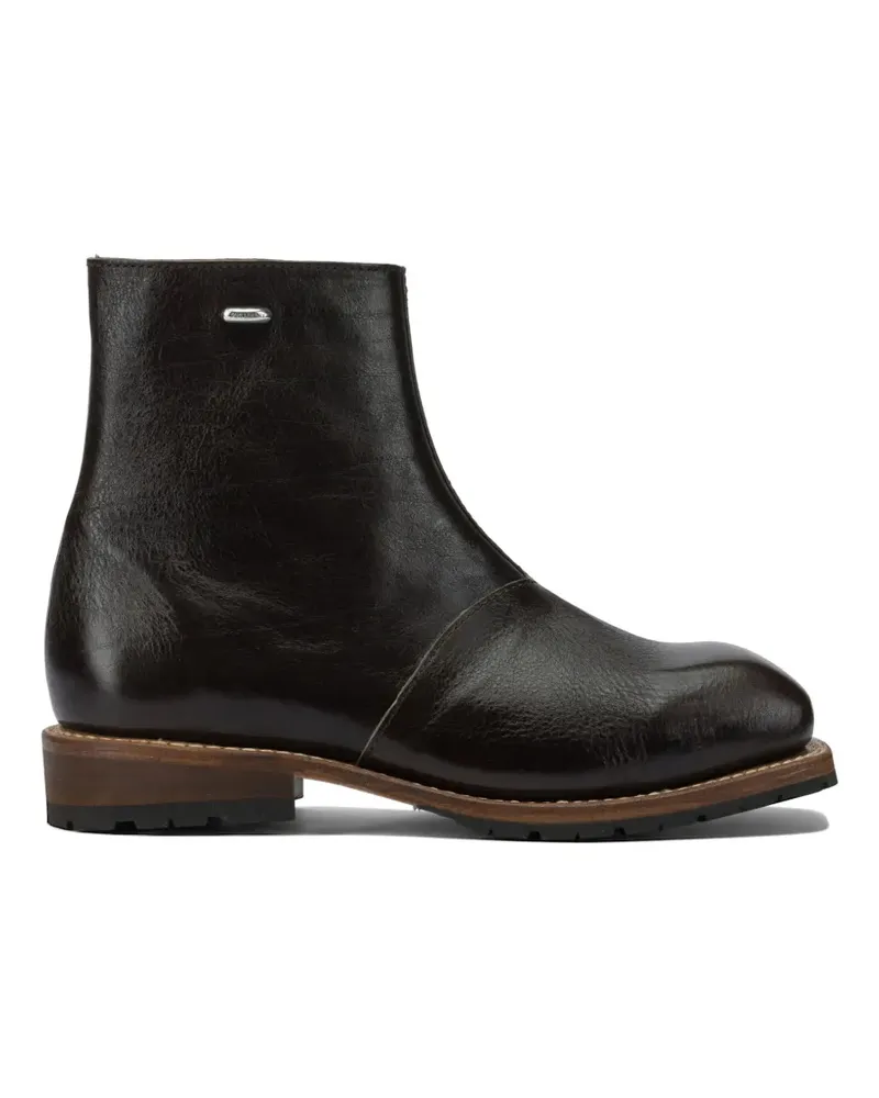 Our Legacy Engine leather boots - Schwarz Schwarz