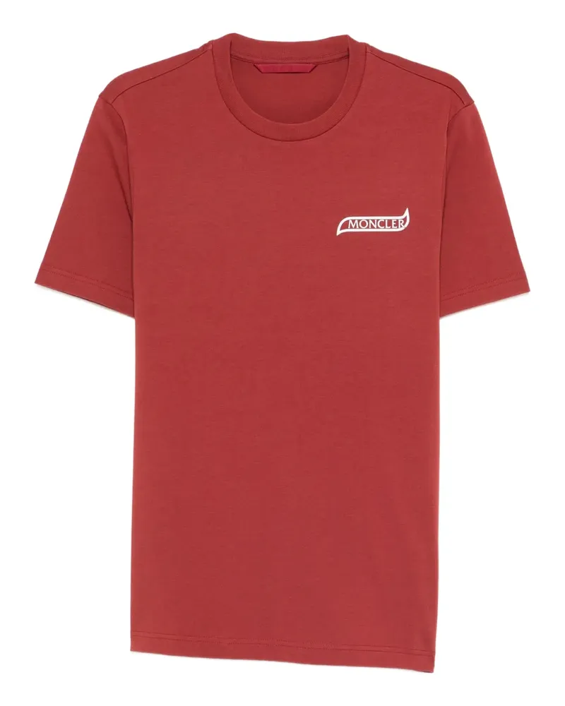 Moncler T-Shirt mit Logo-Detail - Rot Rot