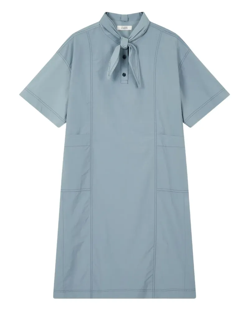 STUDIO TOMBOY Hemdkleid mit Kragen - Blau Blau