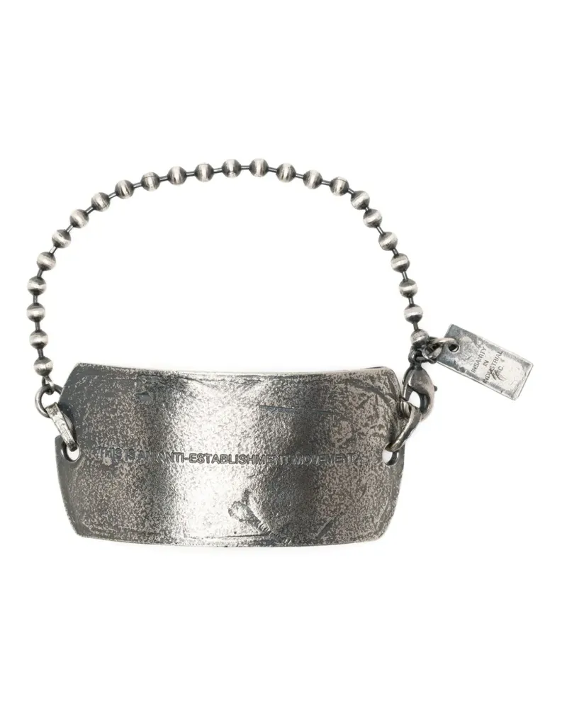 Julius Dog Tag Armband - Silber Silber