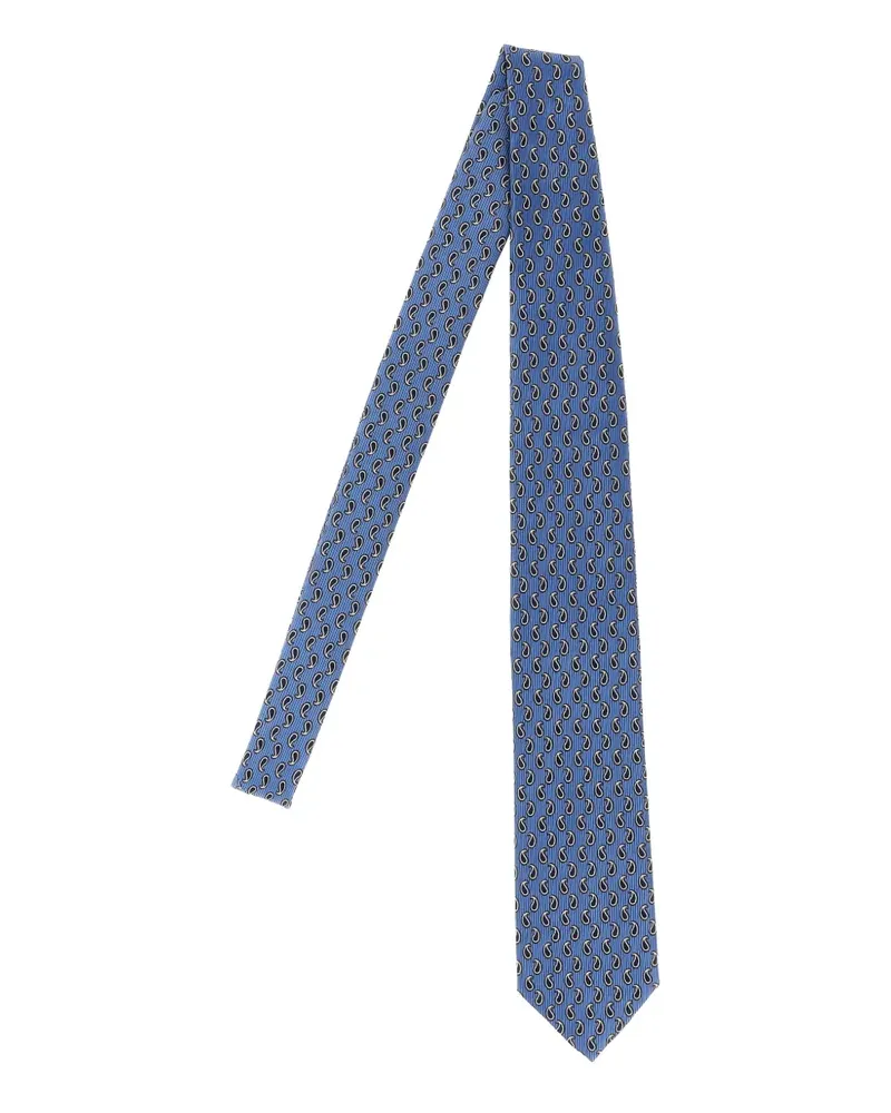 Brioni Jacquard-Krawatte mit Paisleymuster - Blau Blau