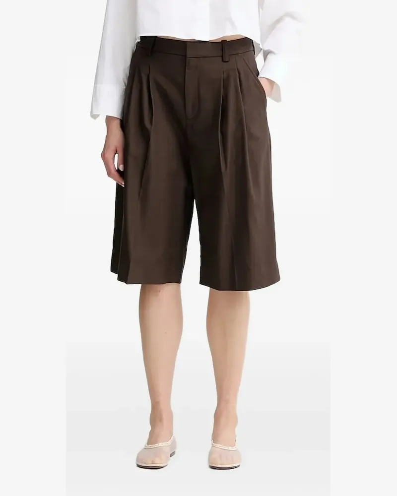 A.L.C. Shorts mit Falten an der Seite - Braun Braun