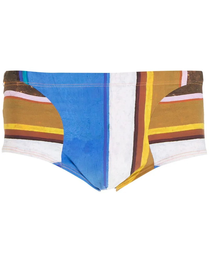 Amir Slama Gestreifte Eco Badehose - Mehrfarbig Mehrfarbig