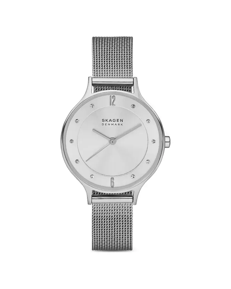 Skagen Anita Lille Mesh-Riemen 30mm - Silber Silber