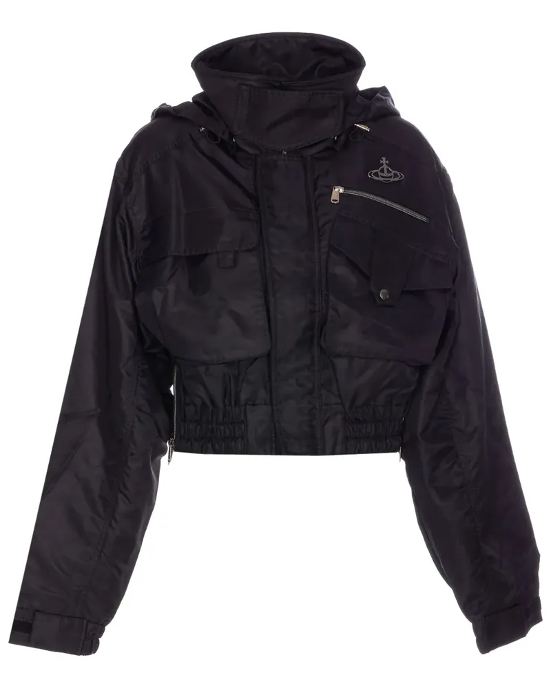 Vivienne Westwood Cropped-Bomberjacke - Schwarz Schwarz