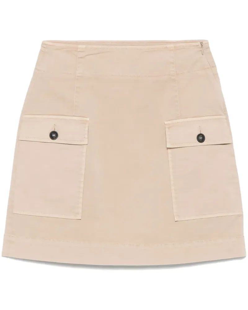 Peserico Twill-Minirock - Nude Nude