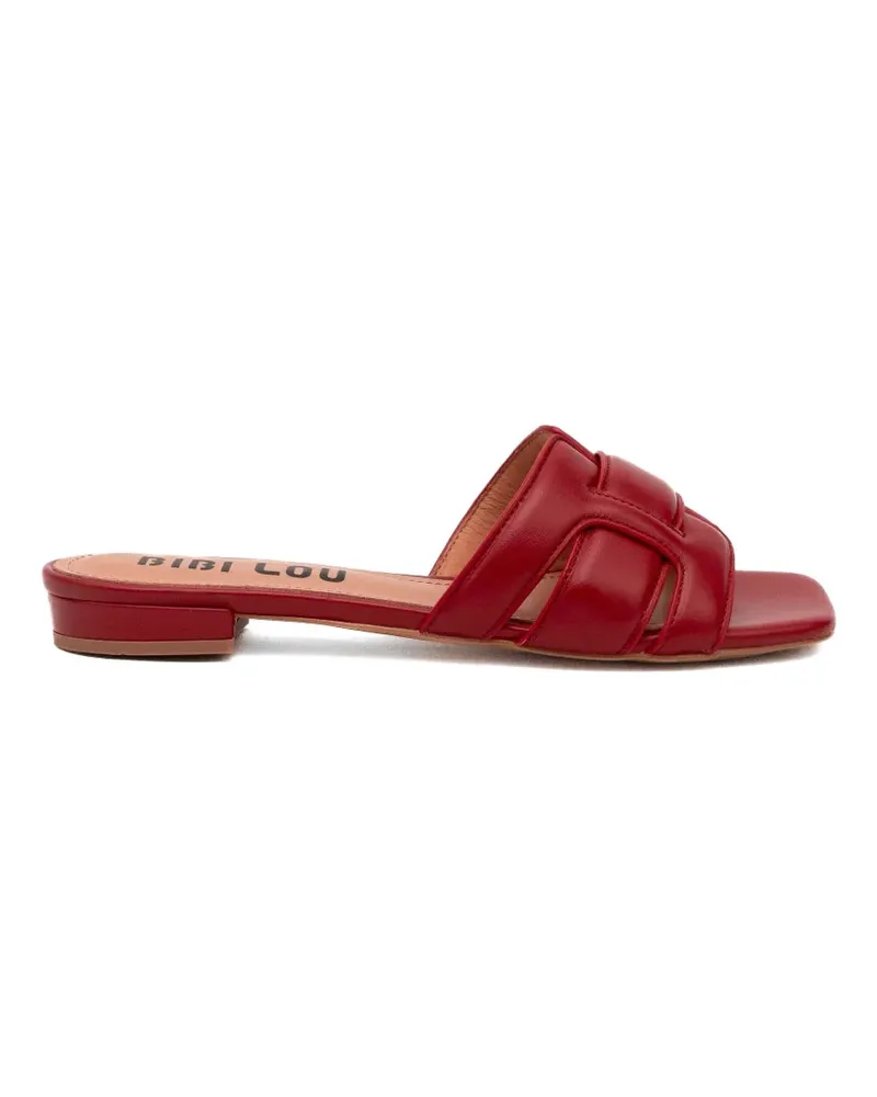 Bibi Lou Holly Sandalen mit gewebtem Riemen - Rot Rot